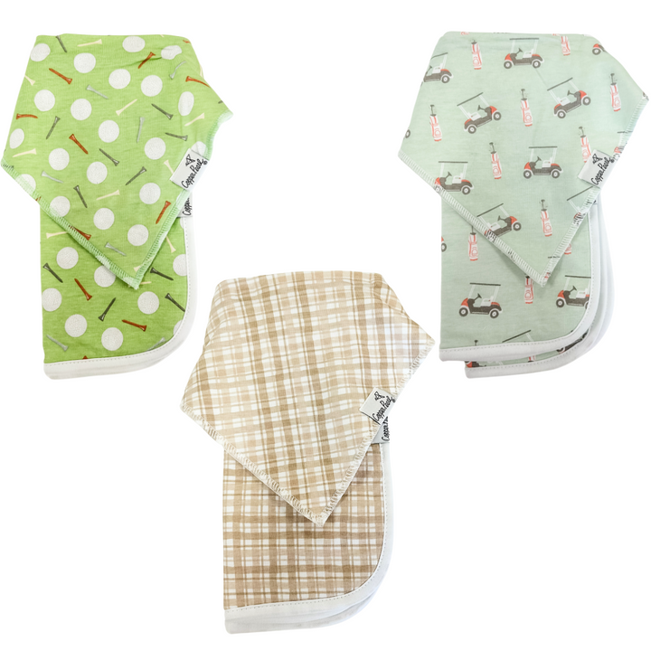 BOGEY BANDANA BIB & BURP CLOTH SET