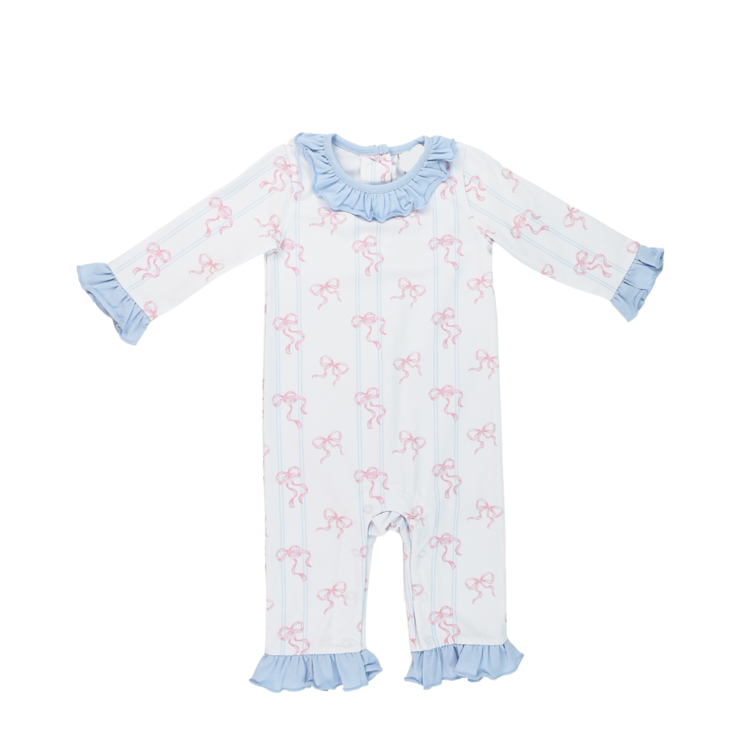 BOWTIFUL RUFFLES RILEY ROMPER