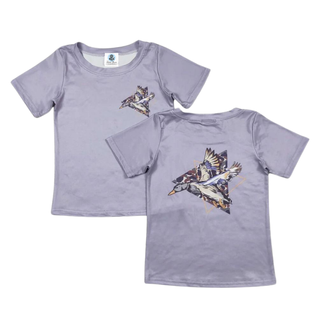 CAMO FLYING MALLARD GREY SHIRT