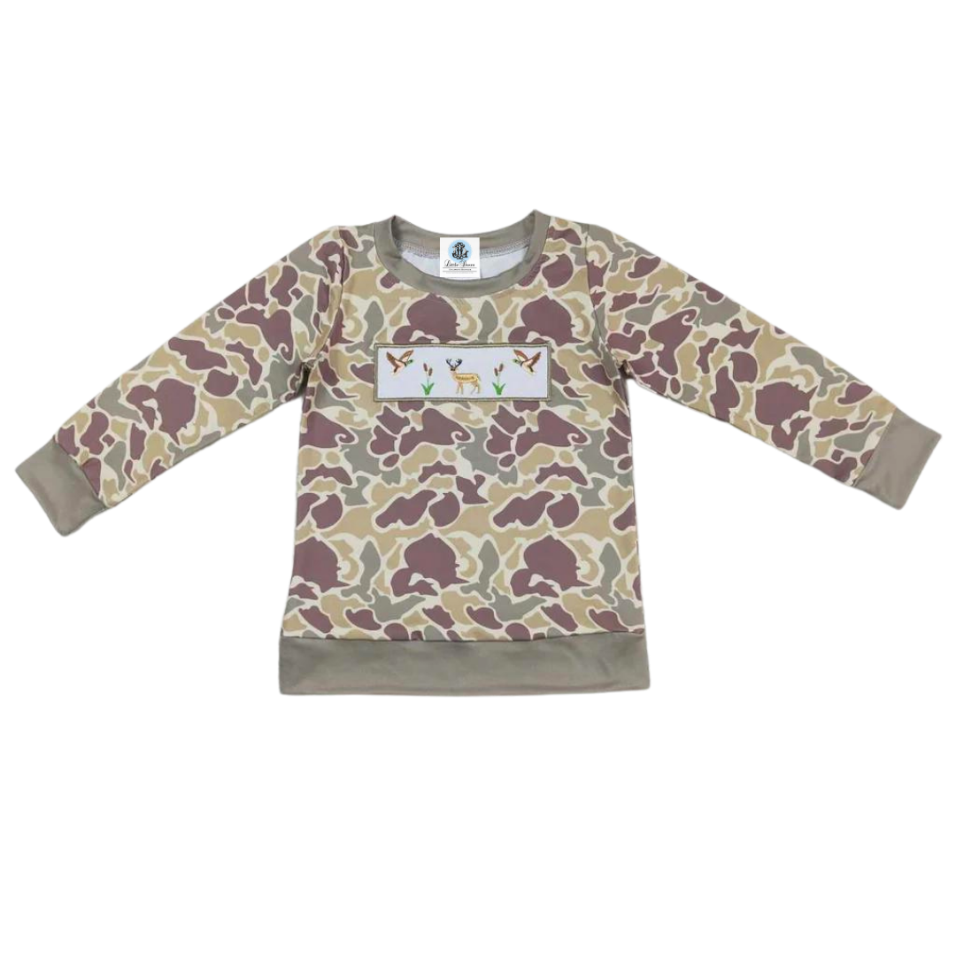 CAMO EMBROIDERED HUNTING SHIRT