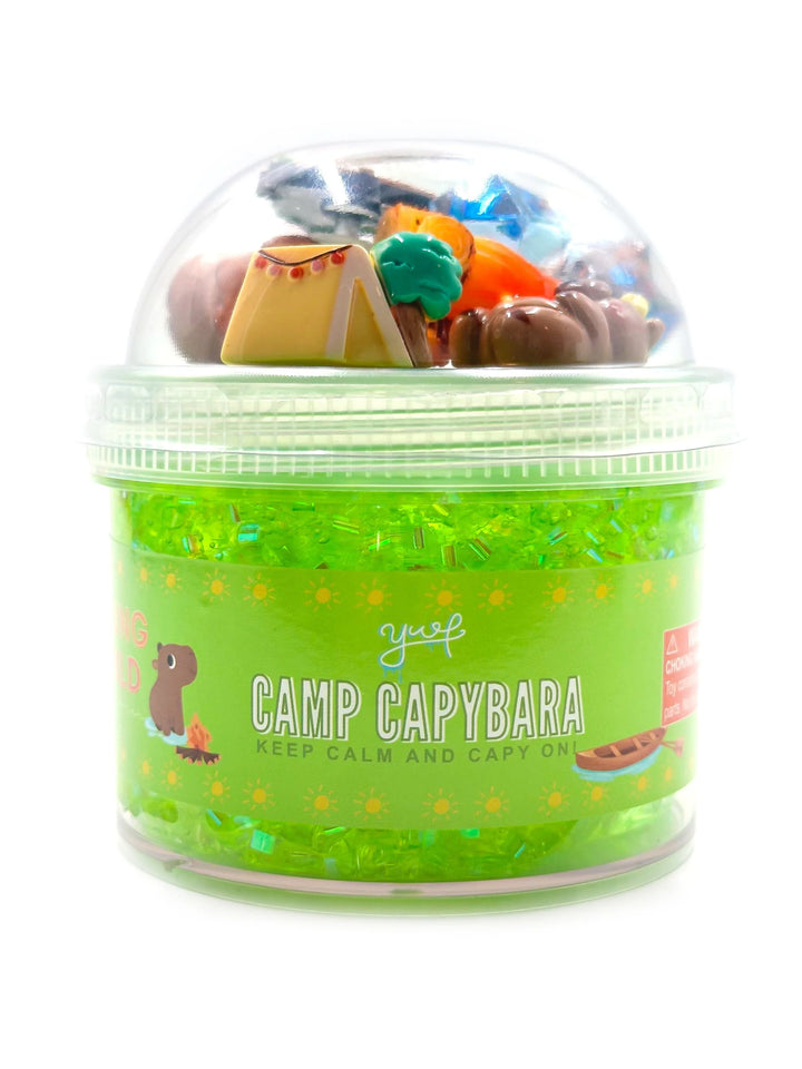 Young + Wild and Friedman Camp Capybara Slime – Sensory Play Activity for Kids