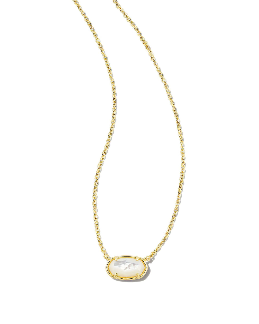 GRAYSON STONE PENDANT NECKLACE, GOLD IVORY MOTHER OF PEARL