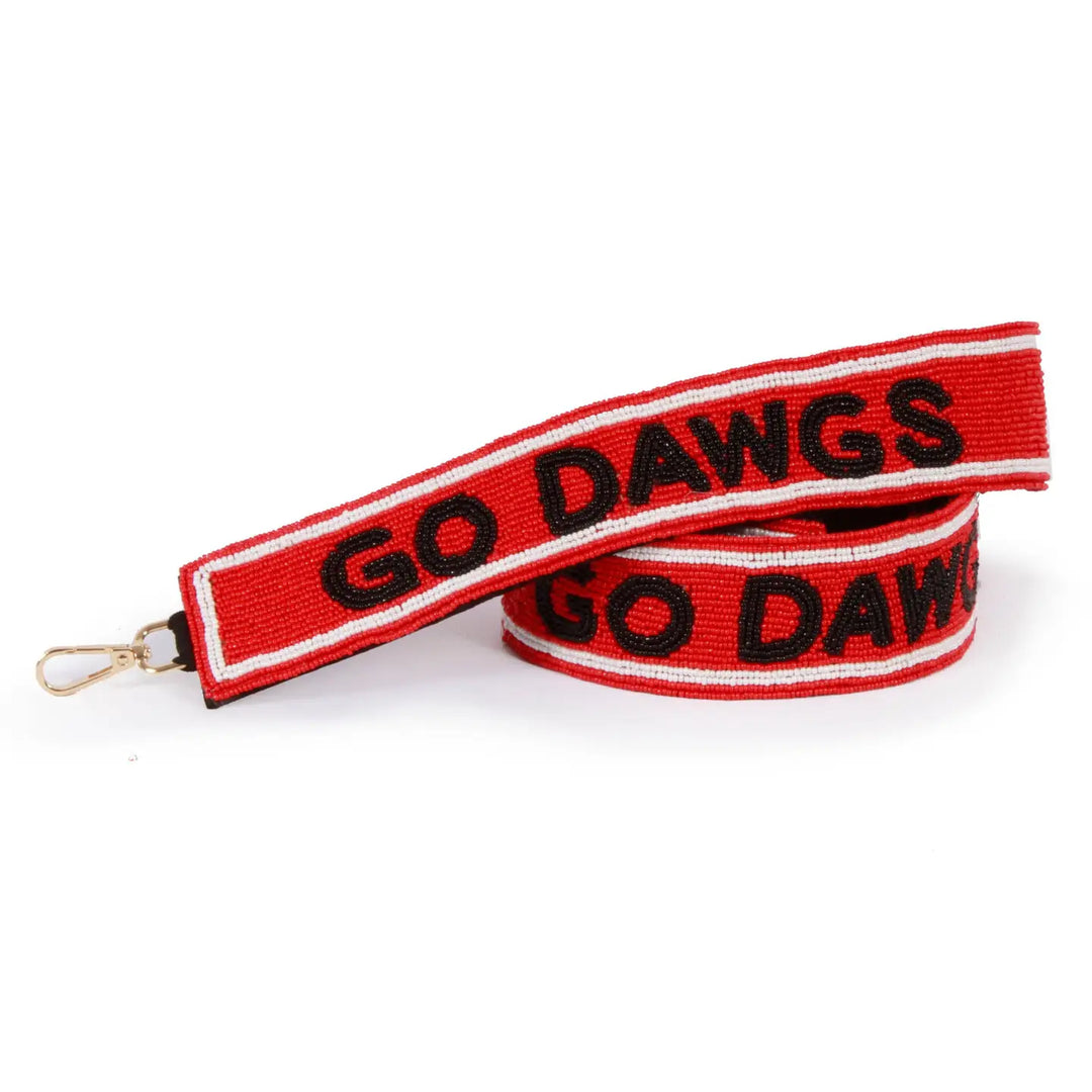 GEORGIA BULLDOGS BEADED PURSE STRAP