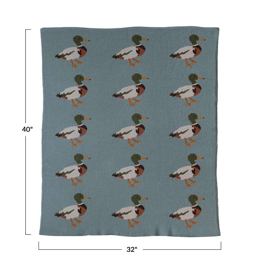 DUCK KNIT BLANKET