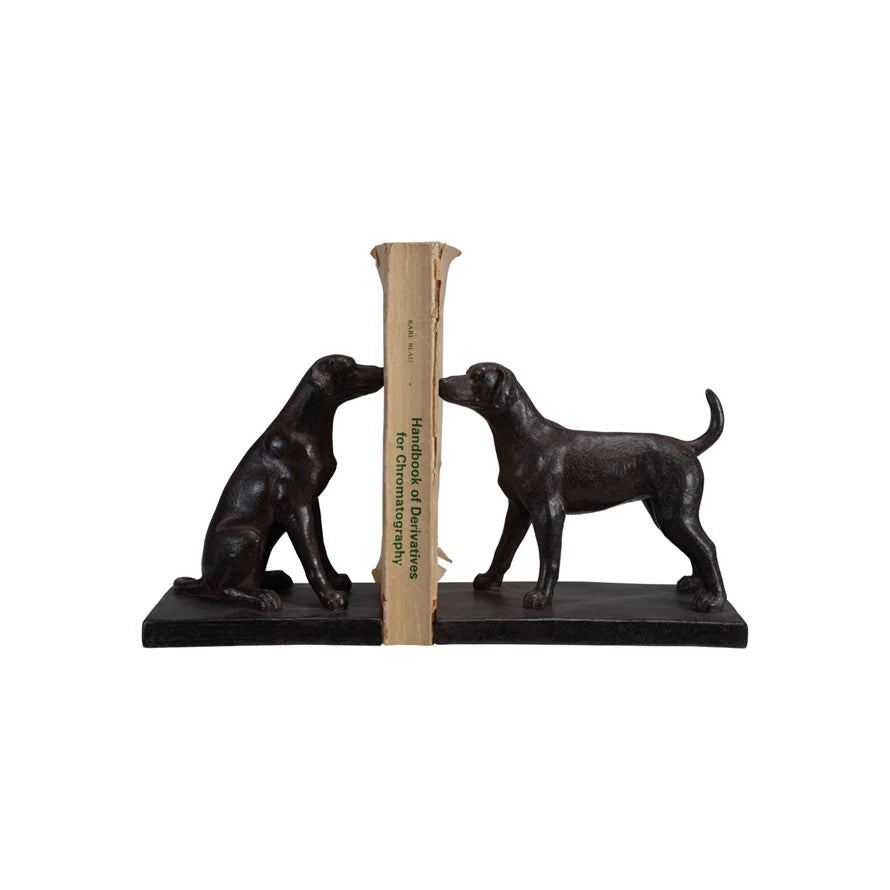 Black Dog Bookends Set – Classic Decorative Bookends for Home Library, Nursery, or Office | Walker Boutique