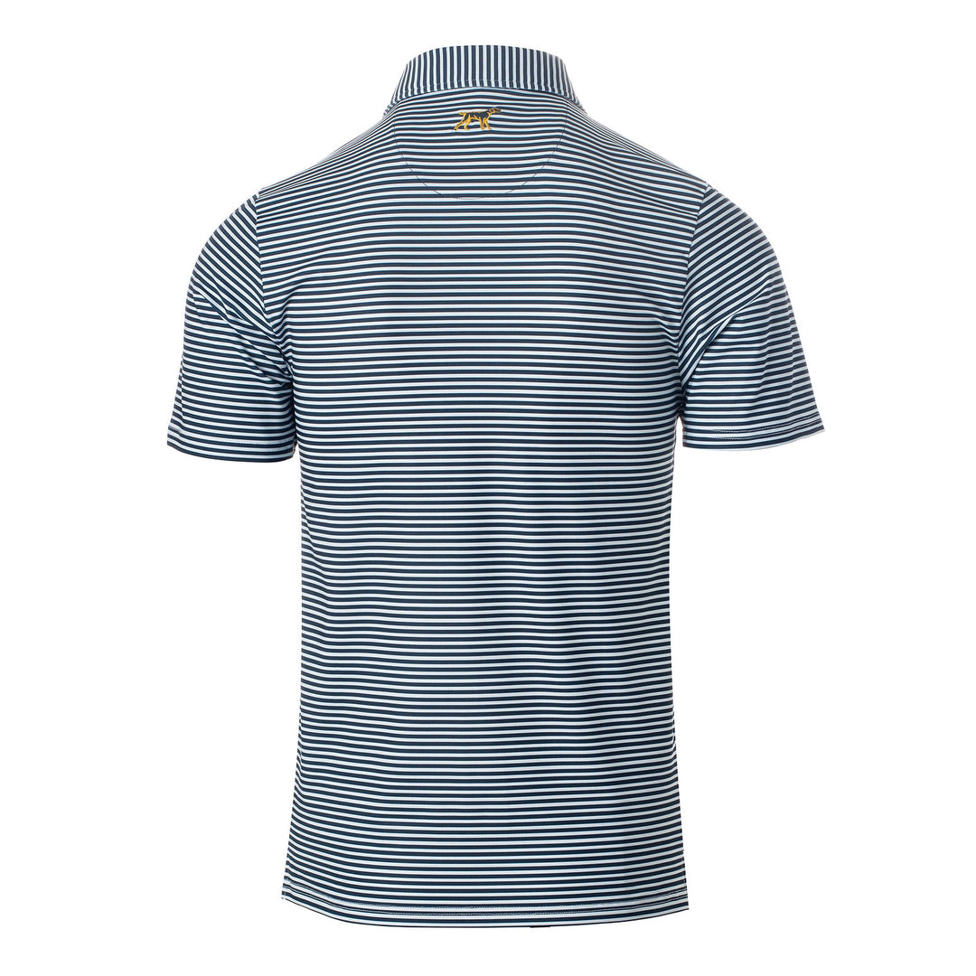 NAVY STRIPED MARSHALL POLO