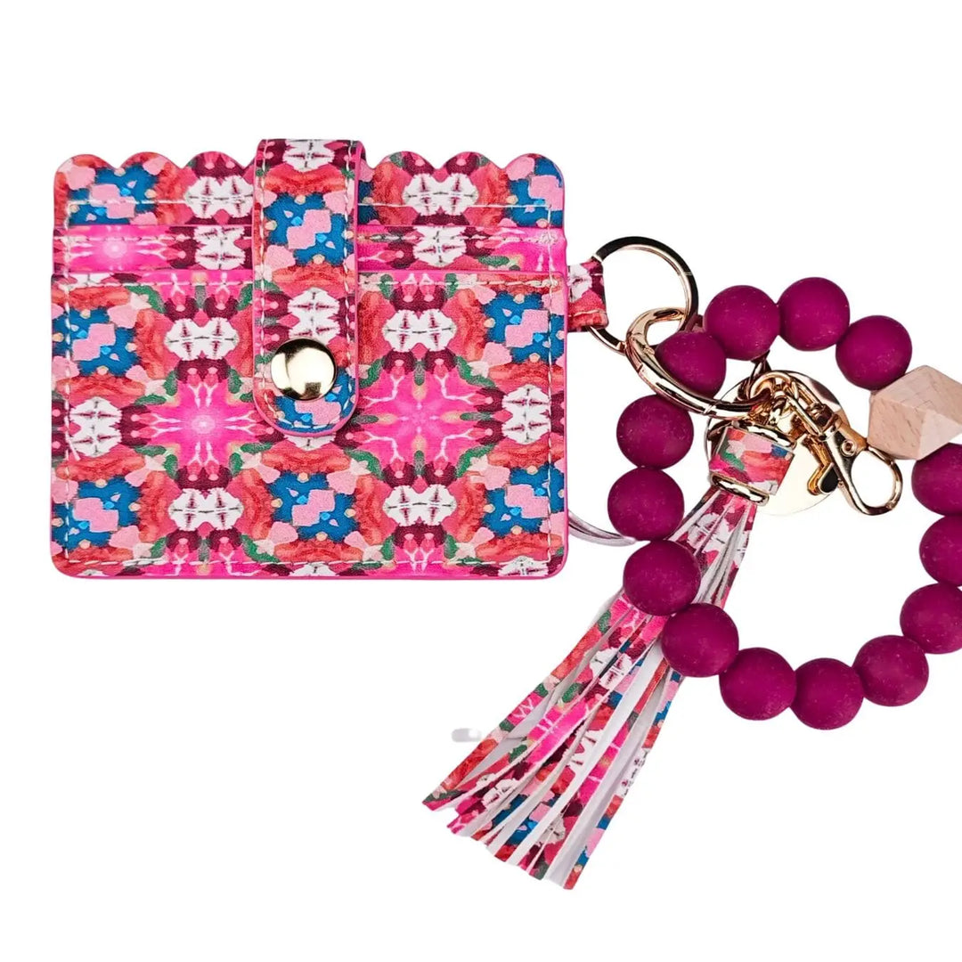 ROSE HILL COTTAGE KEYCHAIN WRISTLET WALLET