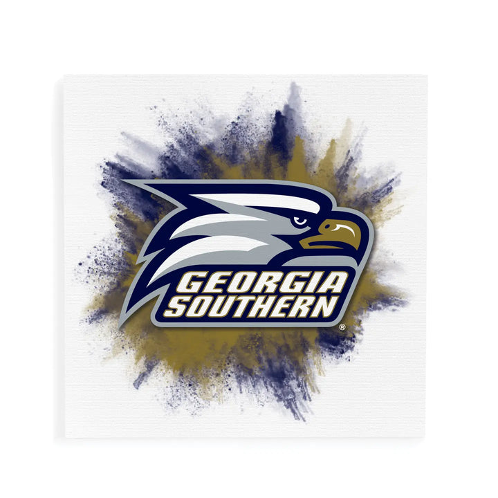 GEORGIA SOUTHERN COLLEGIATE COLOR SPLASH CANVAS ART