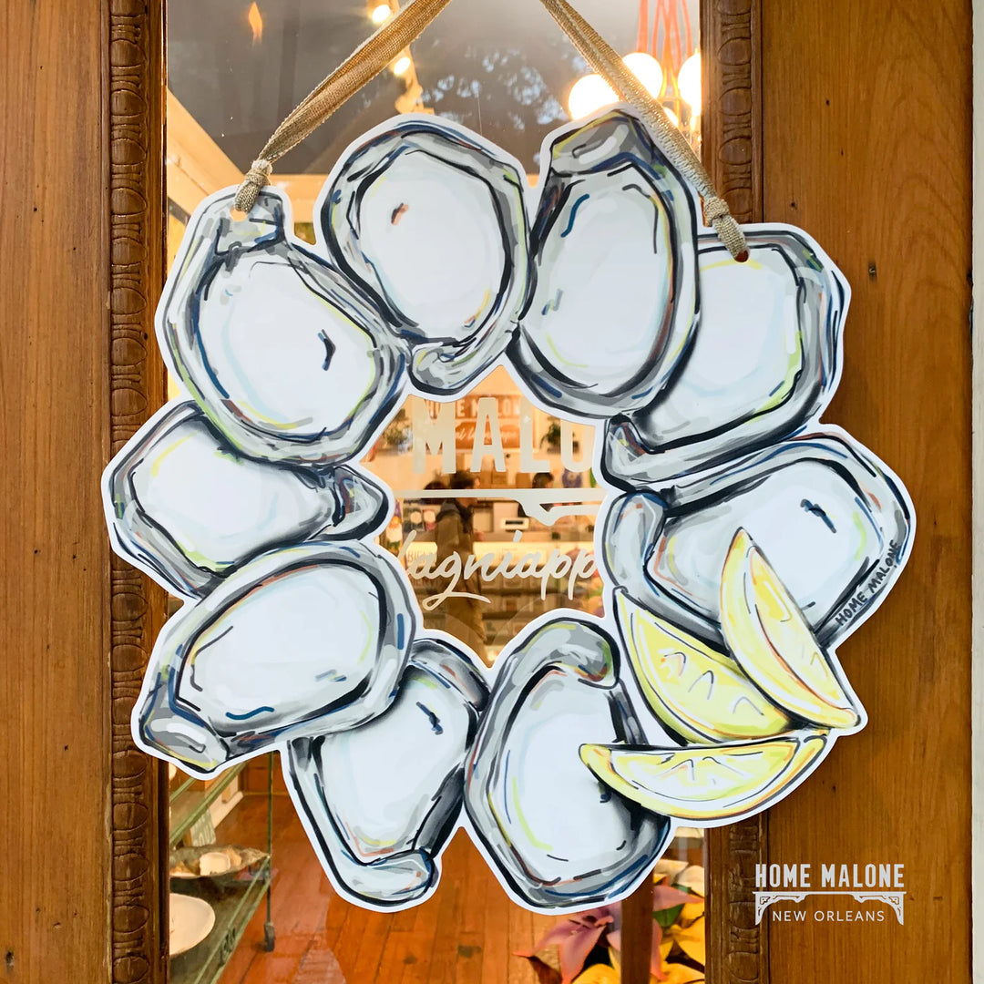 OYSTER WREATH DOOR HANGER