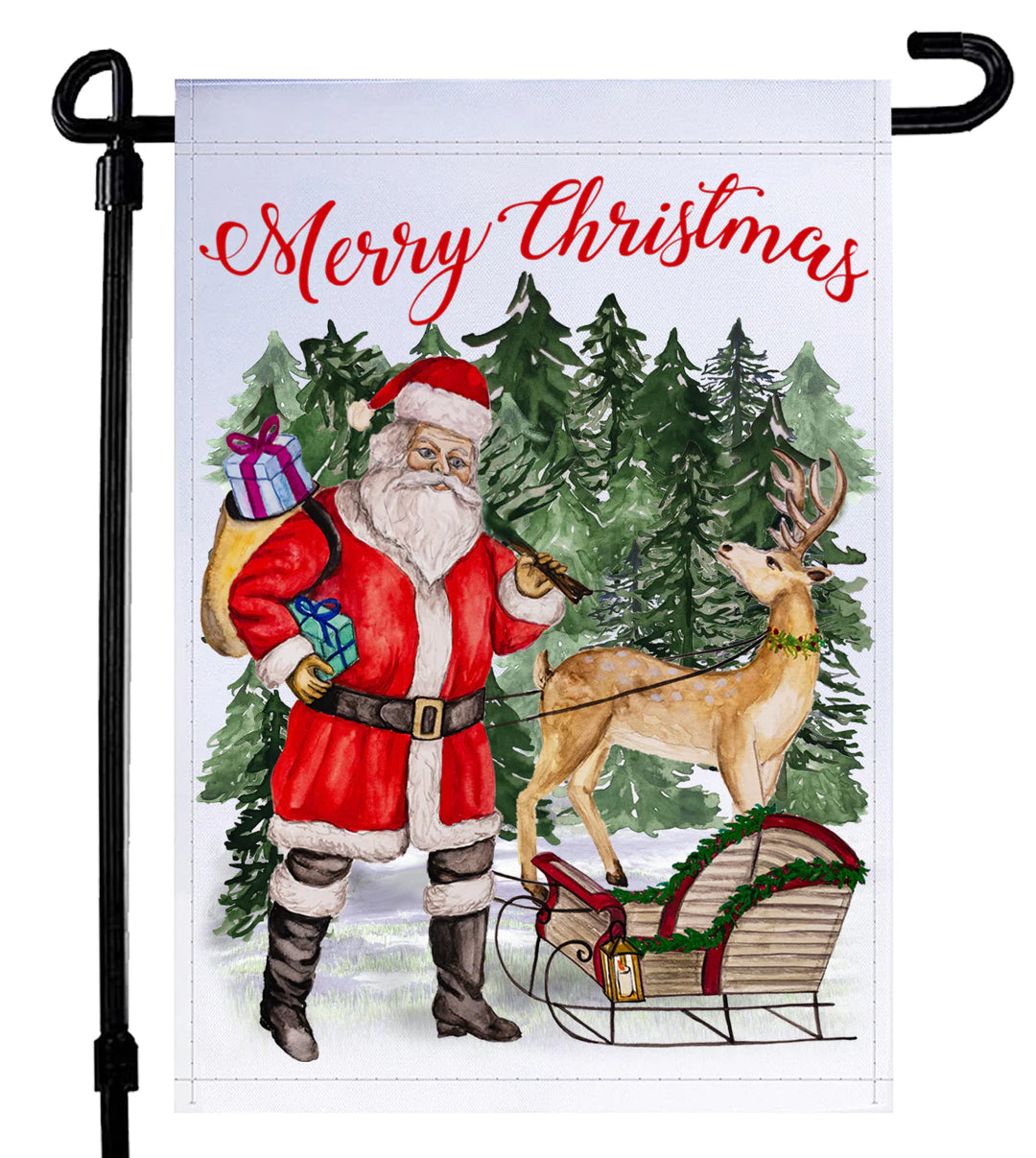 NOSTALGIC CHRISTMAS GARDEN FLAG