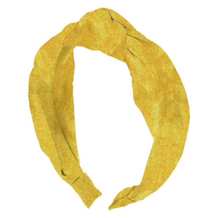 GOLD SHIMMER TOP KNOT YOUTH HEADBAND