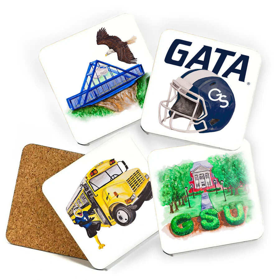 GSU MASHUP COASTER SET