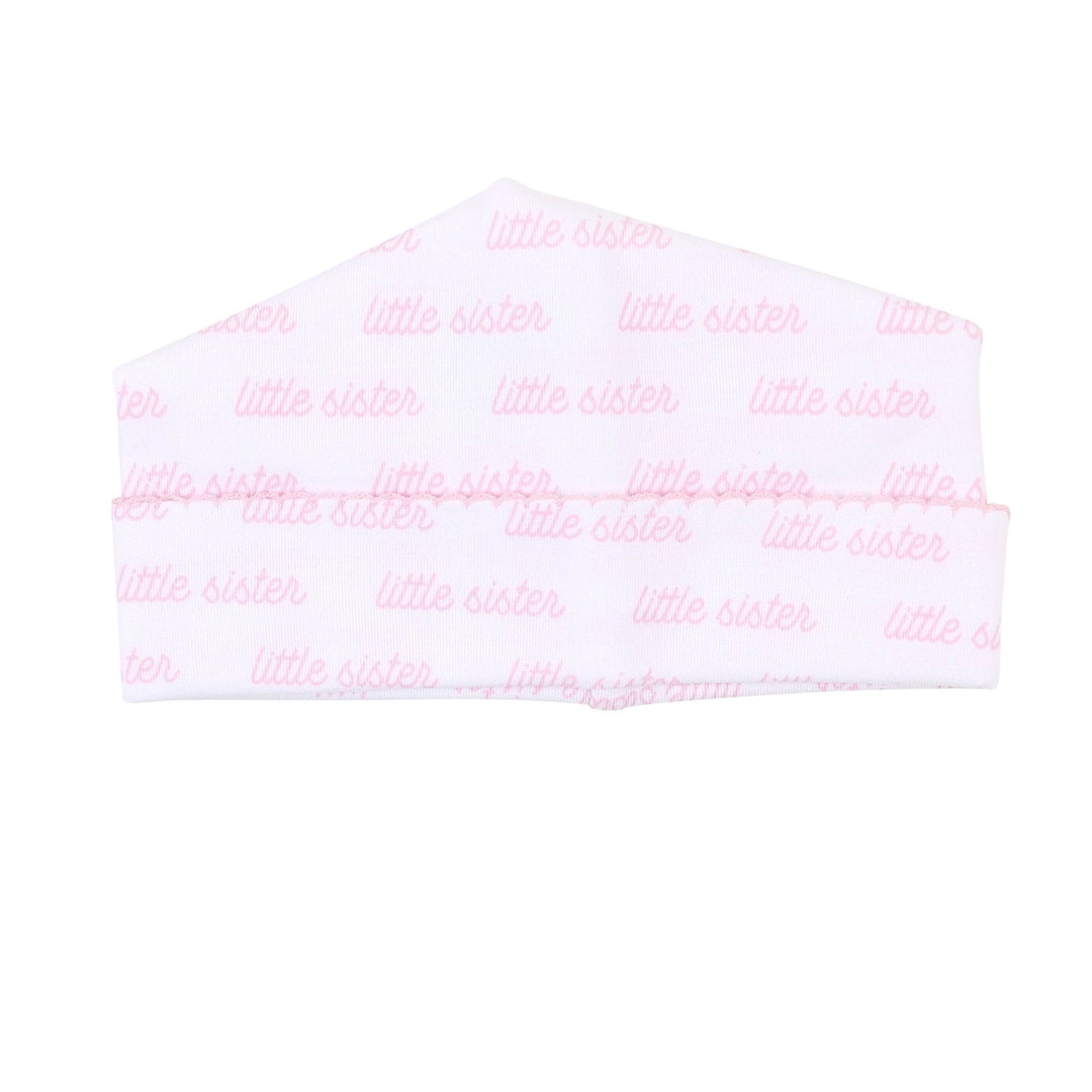 little sister print hat