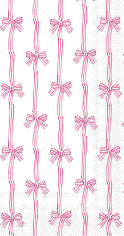 PINK BABY TOILE GUEST TOWEL