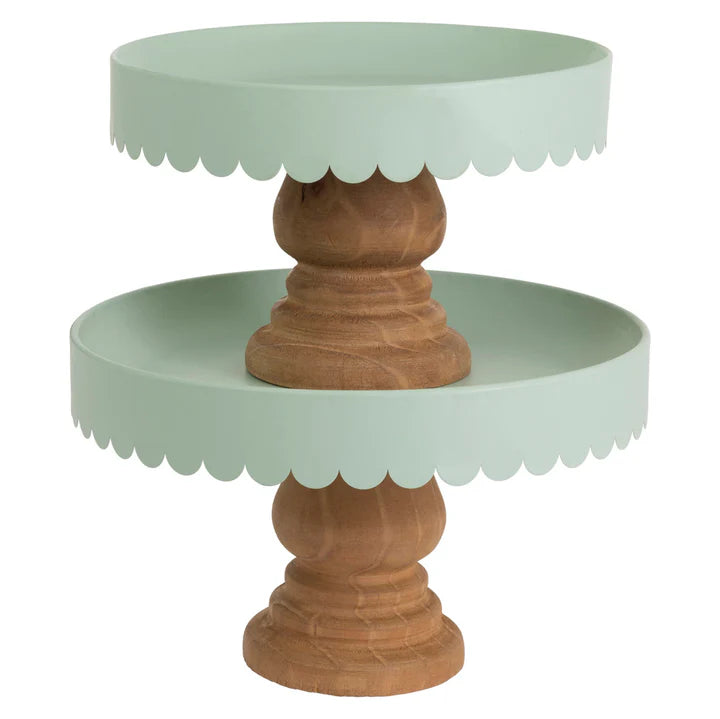 SAGE SCALLOP DECOR STANDS
