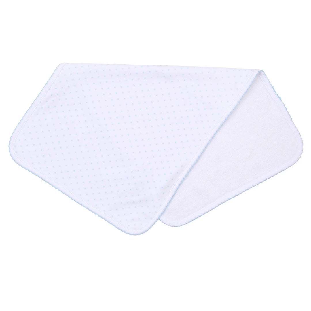 BLUE MINI DOTS BURP CLOTH