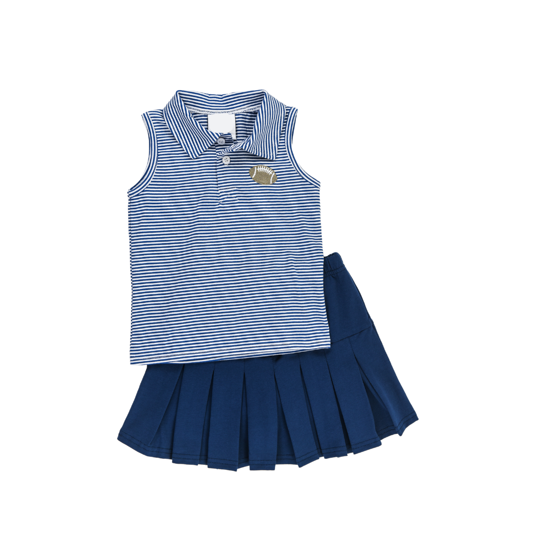 NAVY FAN ZONE SKORT SET