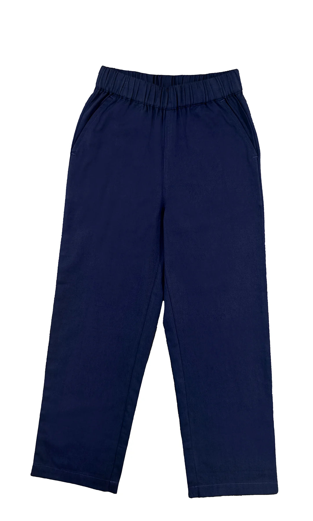 NAVY NAPLES ELASTIC WAIST PANTS