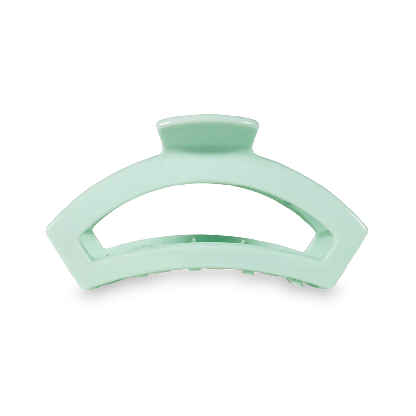TELETIES MEDIUM OPEN HAIR CLIP MINT TO BE