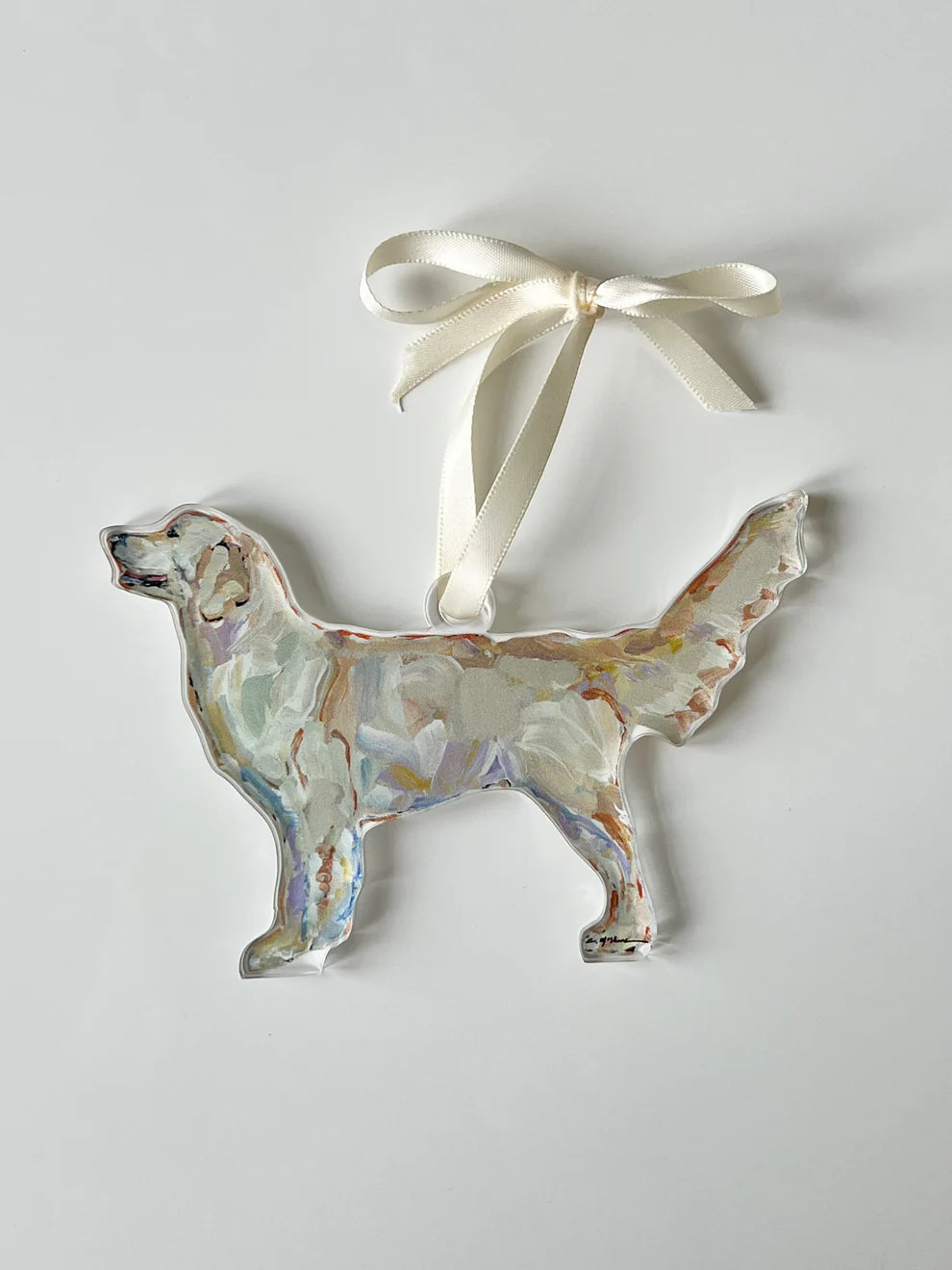 GOLDEN RETRIEVER ACRYLIC ORNAMENT