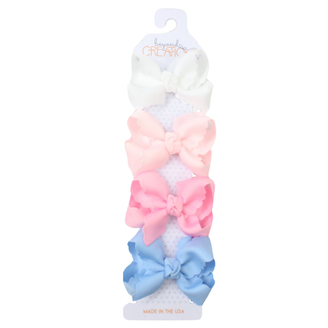 PASTEL SCALLOPED EDGE BOW PACK