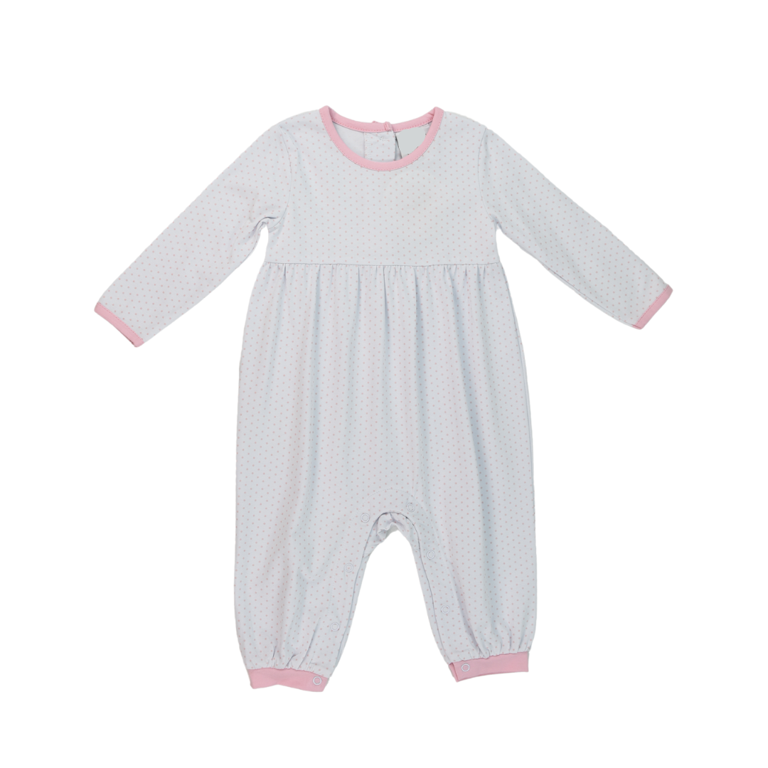 DOTS PINK PARKER PLAYSUIT