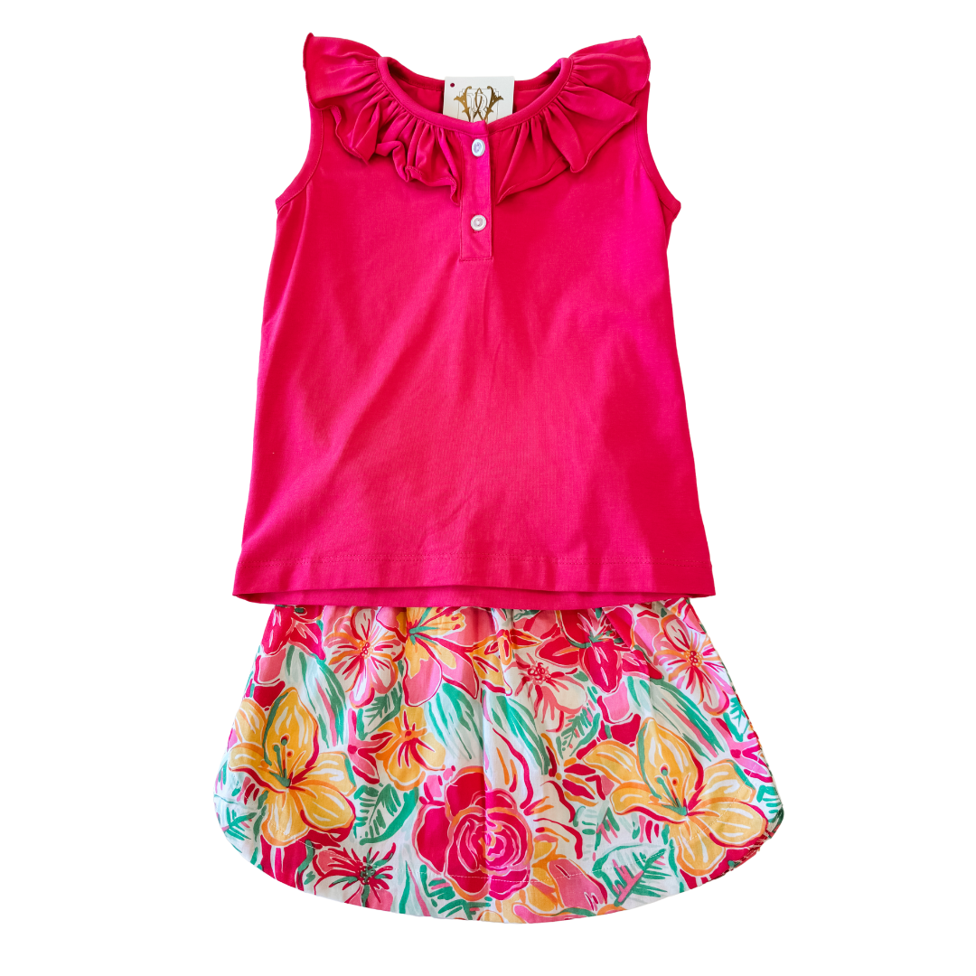 PINK LILLY SKORT SET