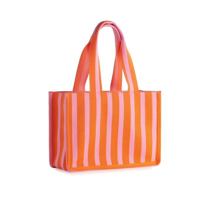 ORANGE ISLA BOXY TOTE