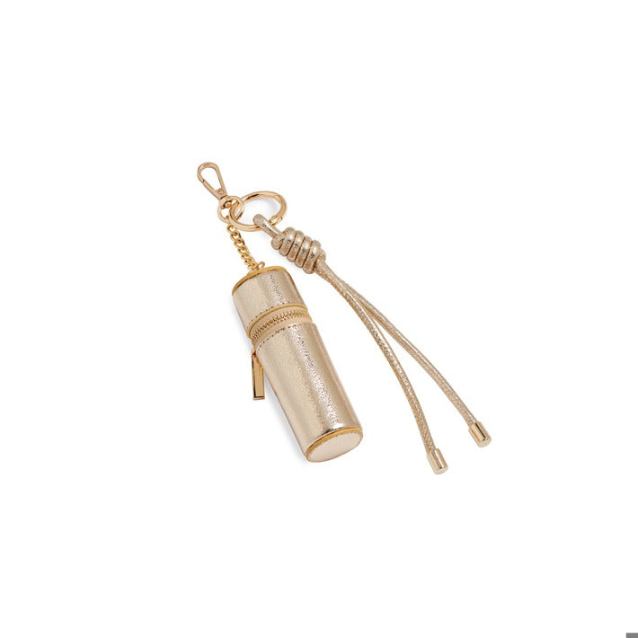 GOLD LIPSTICK HOLDER KEYRING