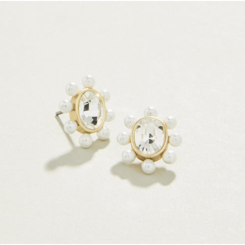 QUEEN STUD EARRINGS CRYSTAL