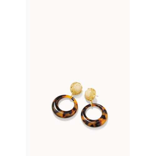 TORTOISE MOD JENNY EARRINGS