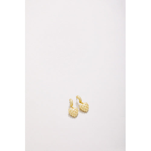 GOLD HEART PILLOW EARRINGS