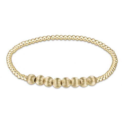 DIGNITY BEADED BLISS 2MM BEAD BRACELET, 4MM GOLD