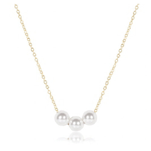 EGIRL 14" NECKLACE GOLD, JOY PEARL