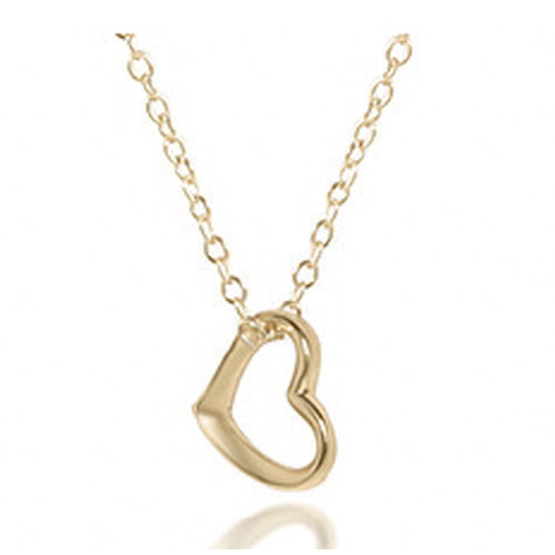 EGIRL 14" NECKLACE GOLD, LOVE SMALL