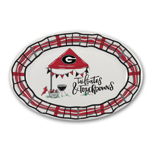 UGA BBQ OVAL PLATTER