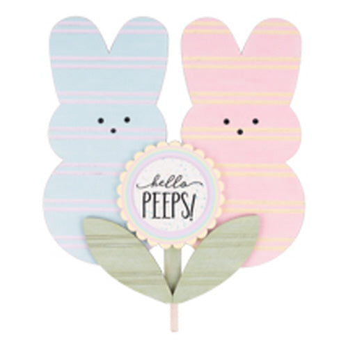 STRIPED HELLO PEEPS WELCOME BOARD TOPPER
