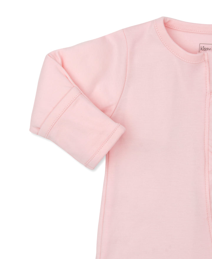 PINK BREEZY CLOUDS ZIPPER FOOTIE