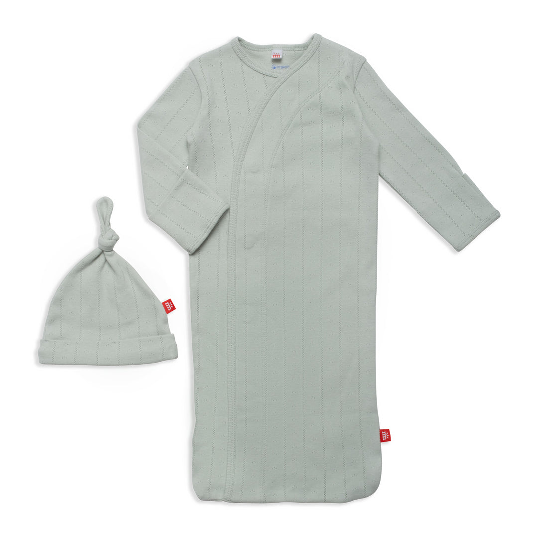 SEAGRASS LOVE LINES GOWN & HAT SET