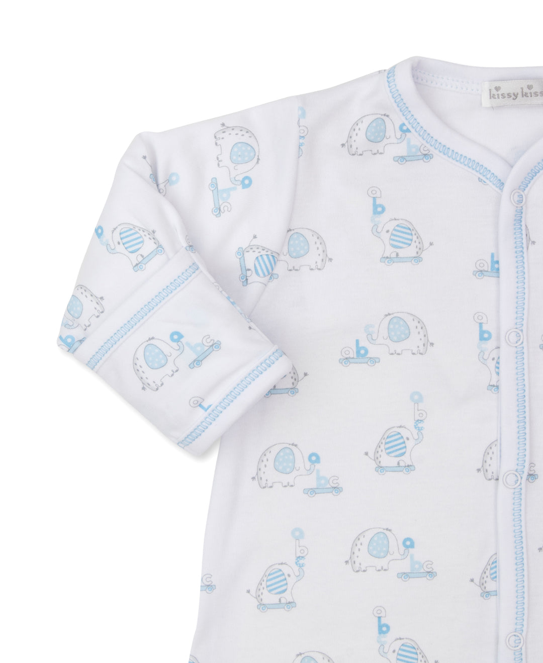 LIGHT BLUE ELEPHANT ABC CONVERTER GOWN