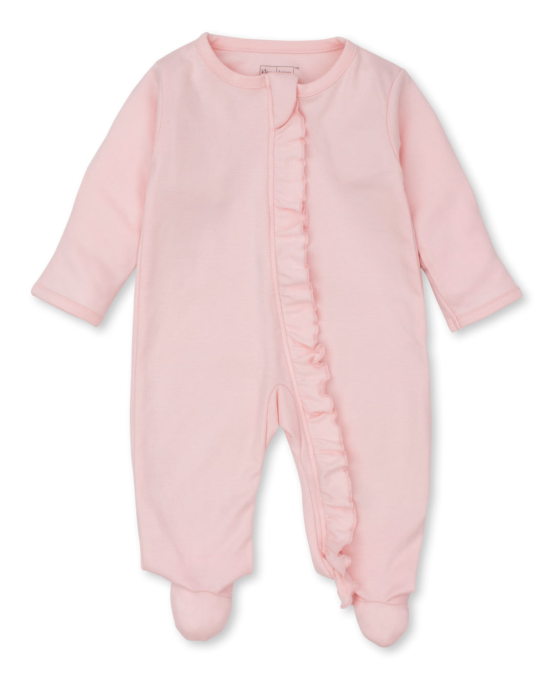 PINK BREEZY CLOUDS ZIPPER FOOTIE