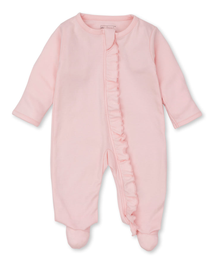 PINK BREEZY CLOUDS ZIPPER FOOTIE