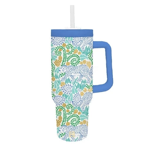 JUNGLE LOUNGE TO-GO HANDLE TUMBLER
