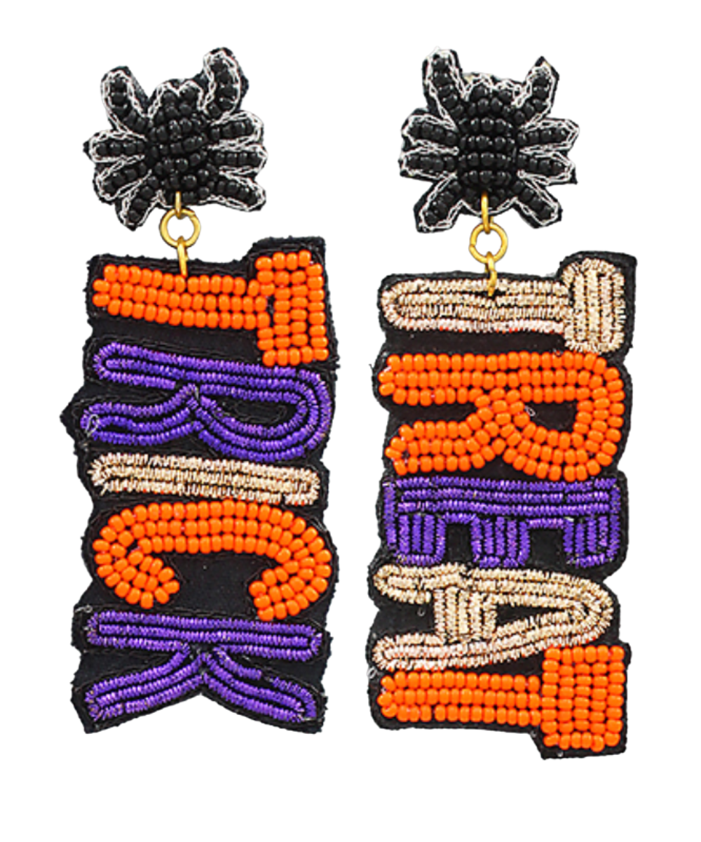 TRICK OR TREAT BEADED EARRINGS Walker Boutique