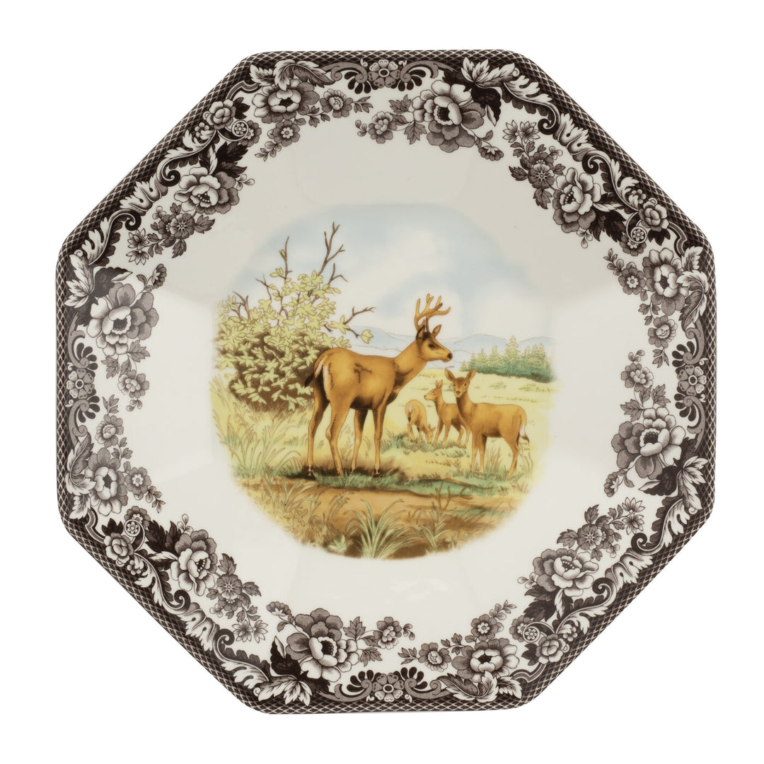 WOODLAND DEER OCTAGONAL PLATTER