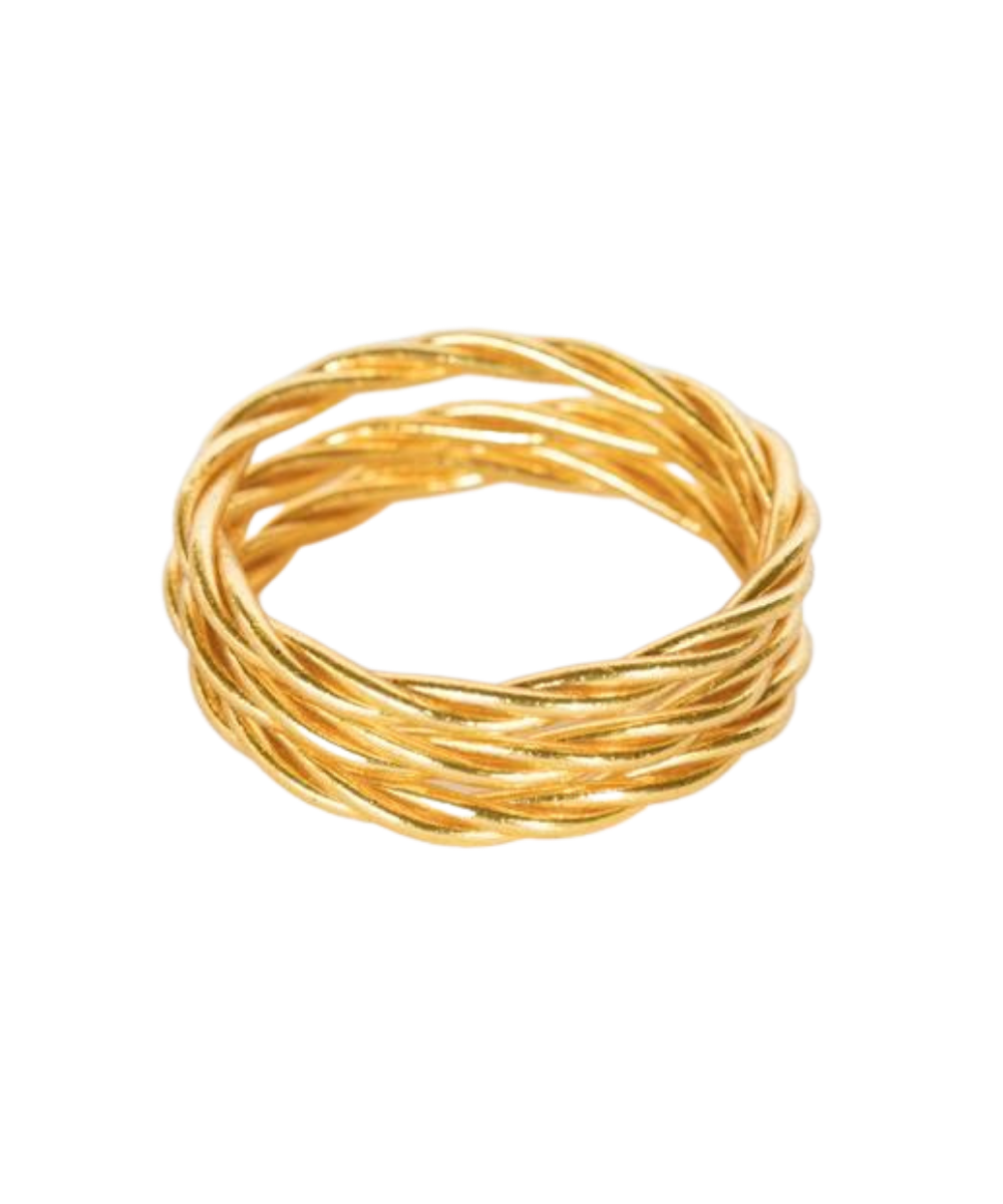 GOLD TWIST BANGLE