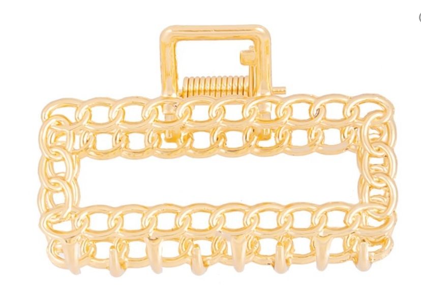 GOLD METAL HAIR CLIP