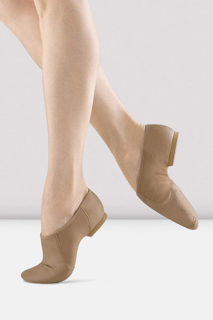 BLOCH TAN NEO FLEX LEATHER JAZZ SHOES