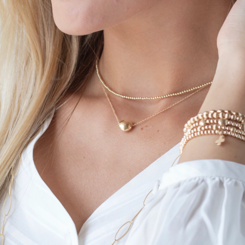 16" NECKLACE GOLD, HONESTY