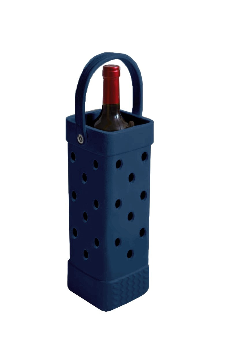 NAVY BOGG WINE TOTE